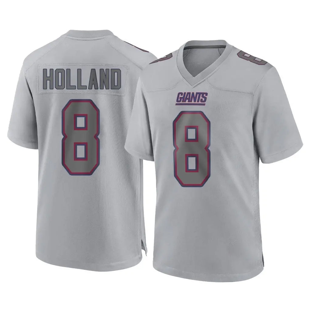 NY.Giants #8 Jevon Holland Player Gray Atmosphere Fashion Limited Game BALCE Stitched Jerseys