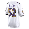 B.Ravens #52 Ray Lewis Player White Alternate Home BALCE Stitched Jerseys