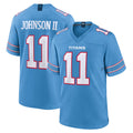 T.Titans #11 Jermaine Johnson II Player Light Blue 2026 Game Home BALCE Stitched Jerseys