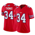 B.Bills #34 Thurman Thomas Player Red Vapor F.U.S.E. Limited Home Game BALCE Stitched Jerseys