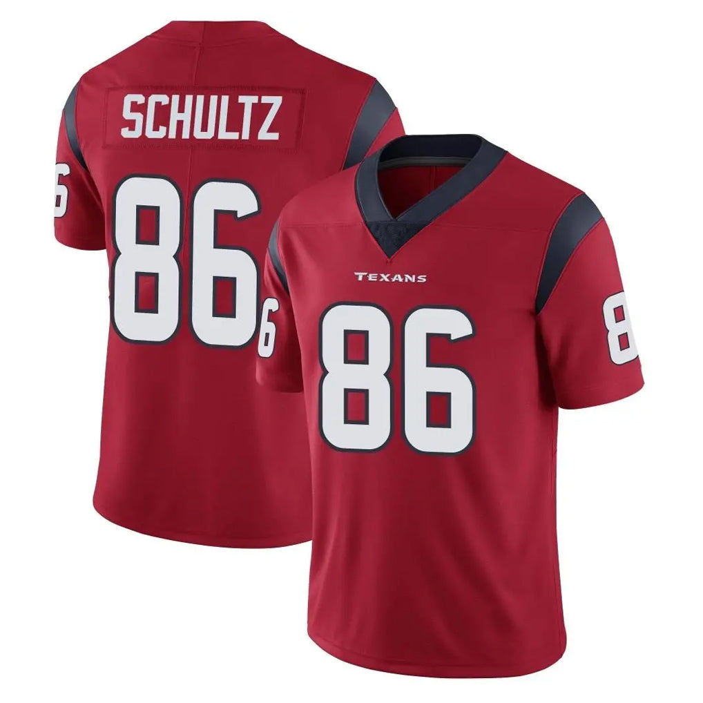H.Texans #86 Dalton Schultz Player Red Limited Vapor Untouchable Home Game BALCE Stitched Jerseys