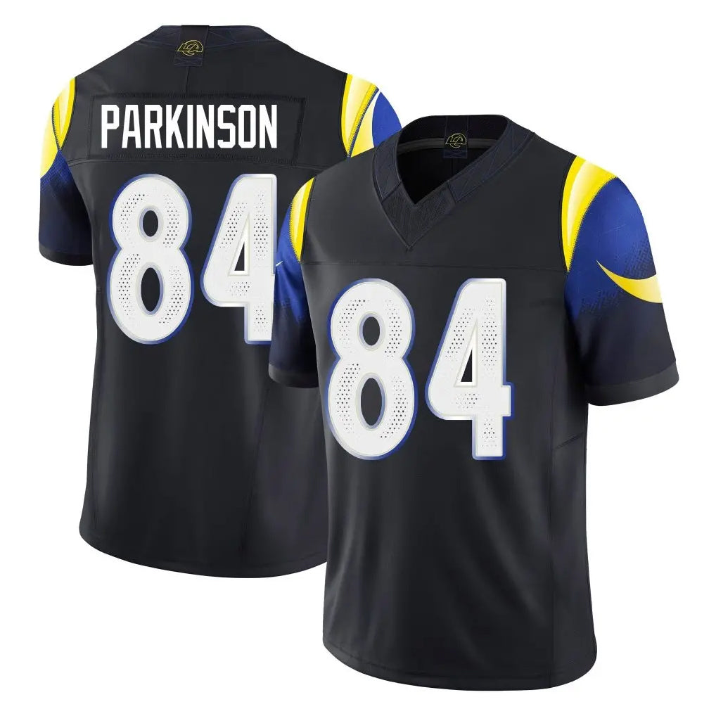 LA.Rams #84 Colby Parkinson Player Black Midnight Rivalries Collection Limited Home Game BALCE Stitched Jerseys