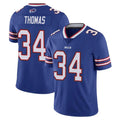 B.Bills #34 Thurman Thomas Player Royal Vapor Untouchable Limited BALCE Stitched Jerseys