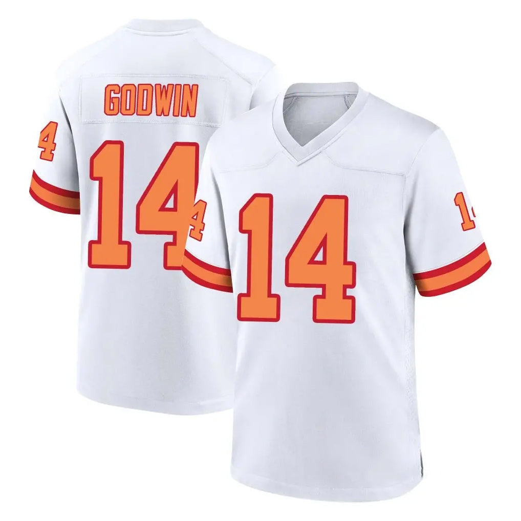 TB.Buccaneers #14 Chris Godwin Jr. Player White '76 Home Game BALCE Stitched Jerseys