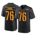 W.Commanders #76 Sam Cosmi Player Black Home Game BALCE Stitched Jerseys