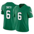 P.Eagles #6 DeVonta Smith Player Green Kelly Alternate Vapor F.U.S.E. Home Game BALCE Stitched Jerseys
