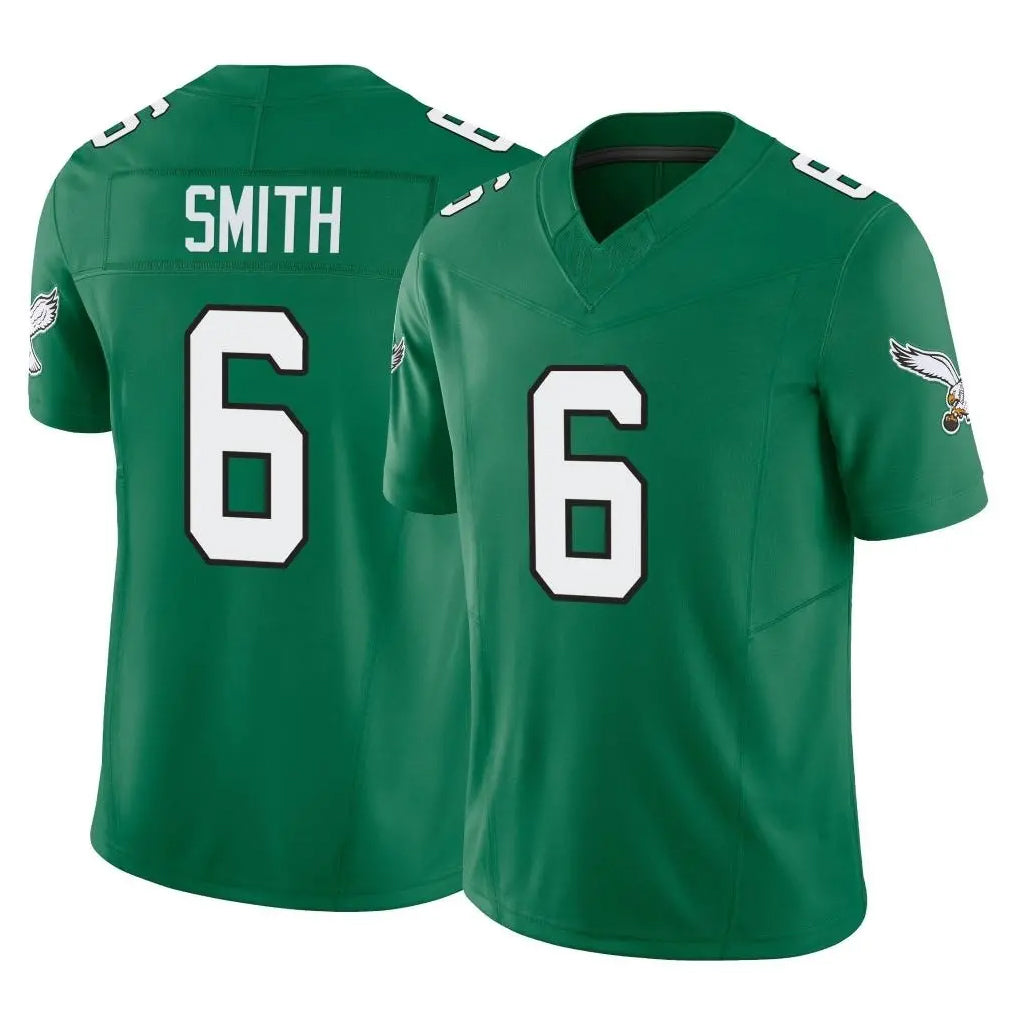 P.Eagles #6 DeVonta Smith Player Green Kelly Alternate Vapor F.U.S.E. Home Game BALCE Stitched Jerseys