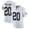LV.Raiders #20 Isaiah Pola-Mao Player White Limited Vapor Untouchable Home Game BALCE Stitched Jerseys