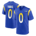 LA.Rams #0 Byron Young Player Royal Home Game BALCE Stitched Jerseys