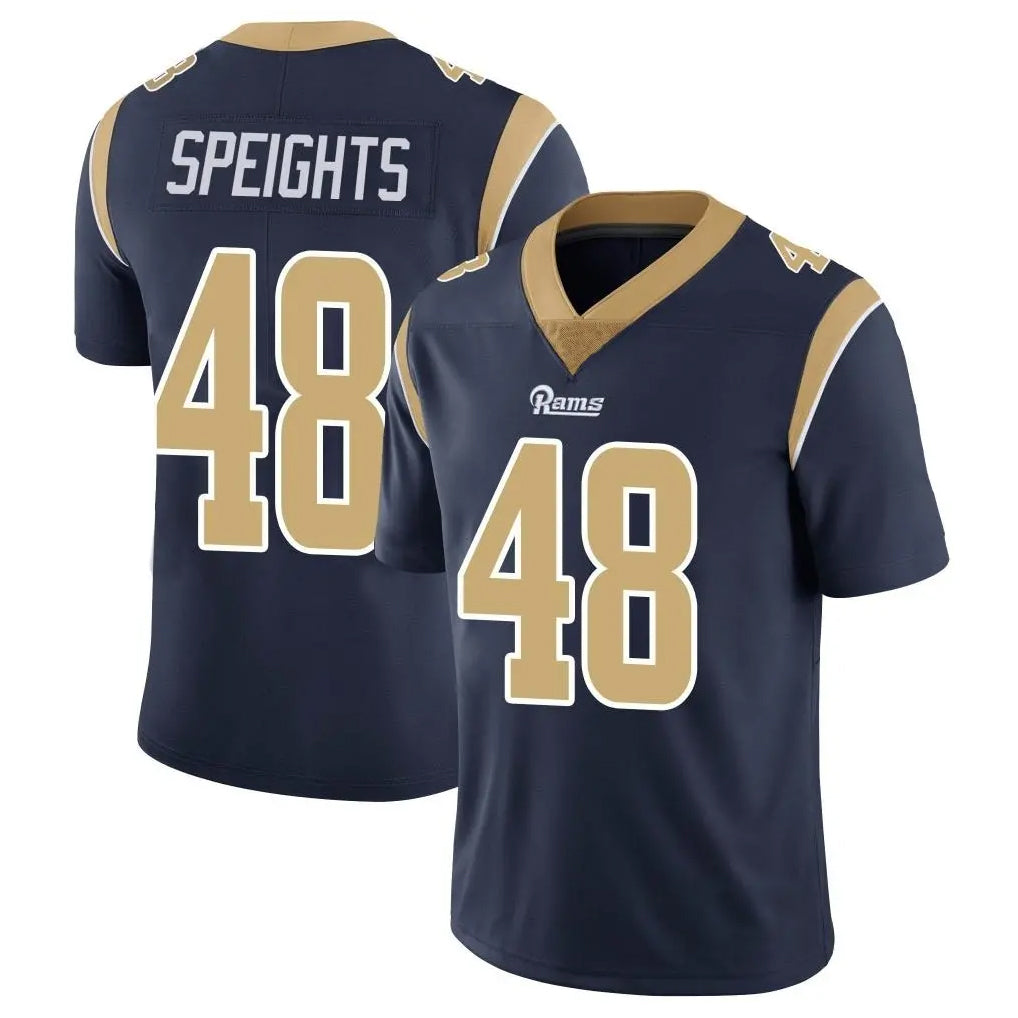 LA.Rams #48 Omar Speights Player Navy Limited Vapor Untouchable Home Game BALCE Stitched Jerseys