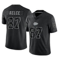 KC.Chiefs #87 Travis Kelce Player Black Limited Reflective Game BALCE Stitched Jerseys