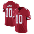SF.49ers #10 Mac Jones Player Red Limited Vapor Untouchable Home Game BALCE Stitched Jerseys