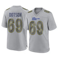 LA.Rams #69 Kevin Dotson Player Gray Atmosphere Fashion Home Game BALCE Stitched Jerseys
