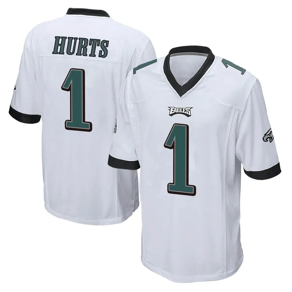 P.Eagles #1 Jalen Hurts Player White Home Game BALCE Stitched Jerseys