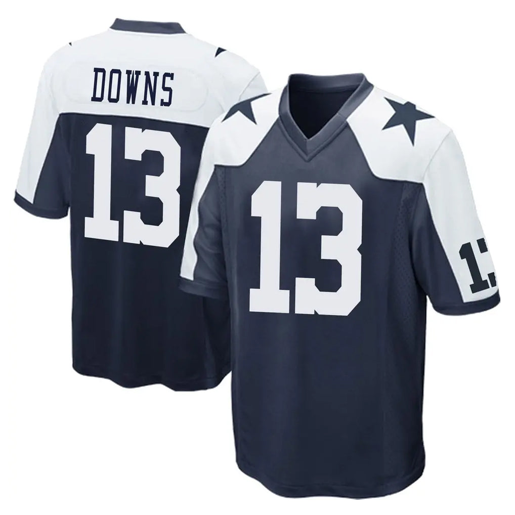 D.Cowboys #13 Caleb Downs Player Navy-White Alternate Home Game BALCE Stitched Jerseys