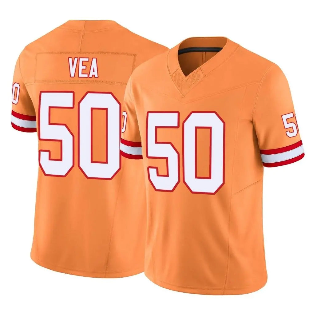 TB.Buccaneers #50 Vita Vea Player Orange Limited Vapor F.U.S.E. Home Game BALCE Stitched Jerseys