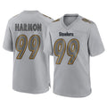 P.Steelers #99 Derrick Harmon Player Gray Atmosphere Fashion Home Game BALCE Stitched Jerseys