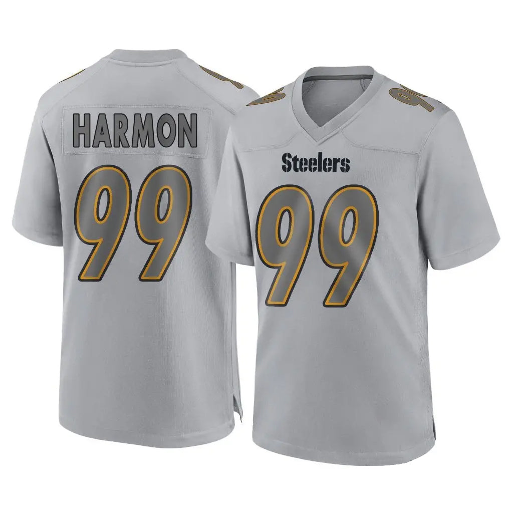 P.Steelers #99 Derrick Harmon Player Gray Atmosphere Fashion Home Game BALCE Stitched Jerseys