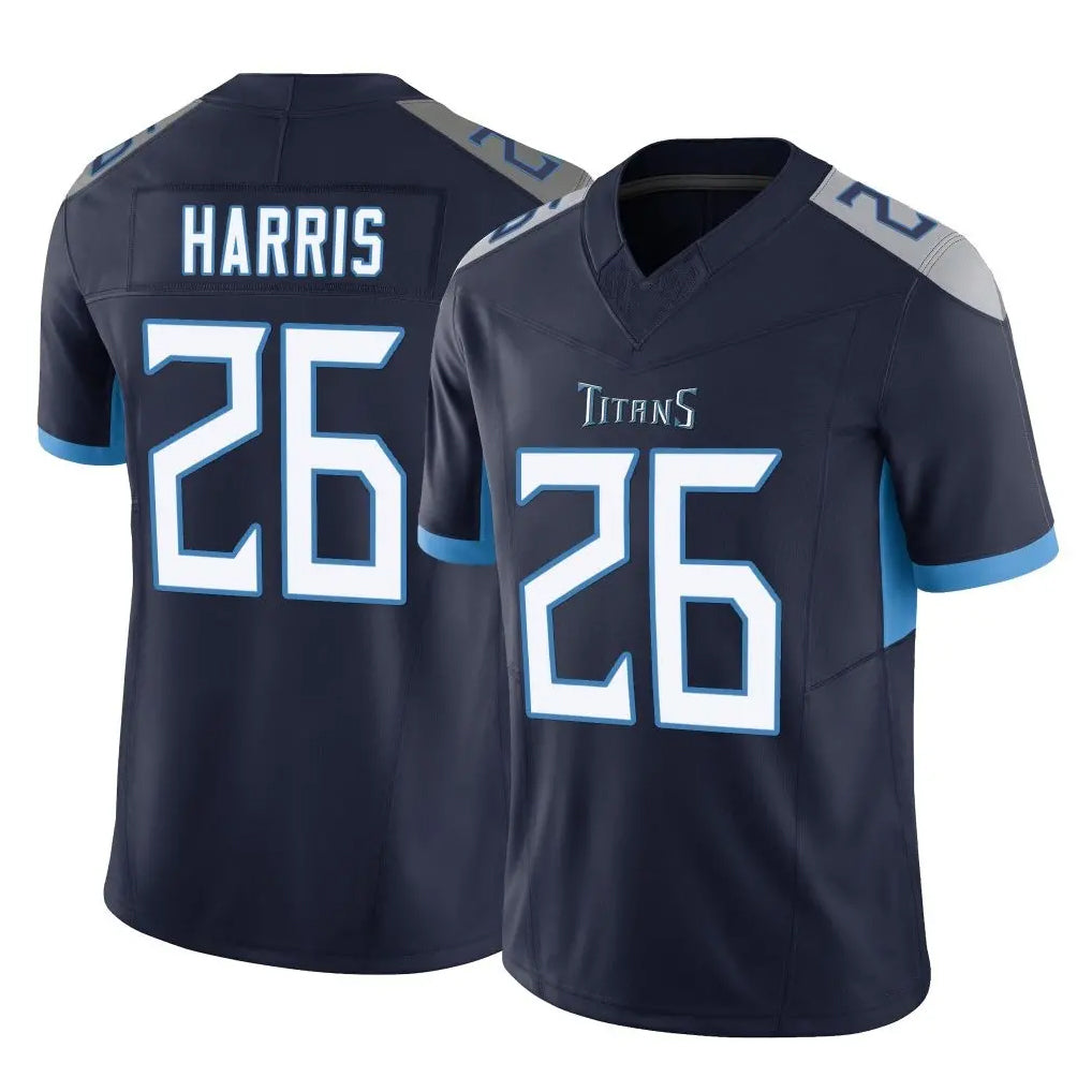 T.Titans #26 Marcus Harris Player Navy Limited Vapor F.U.S.E. Home Game BALCE Stitched Jerseys