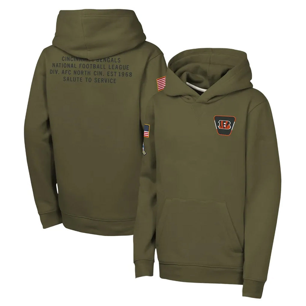 C.Bengals ## Bengals Blank Player Olive Salute to Service Pullover Hoodies Limited BALCE Stitched Jerseys