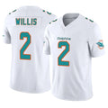 M.Dolphins #2 Malik Willis Player White Limited Vapor F.U.S.E. Home Game BALCE Stitched Jerseys
