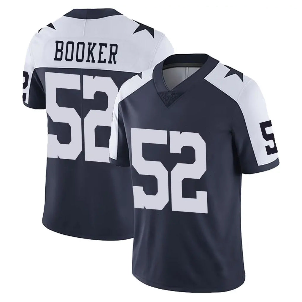 D.Cowboys #52 Tyler Booker Player Navy-White Limited Alternate Vapor Untouchable Home Game BALCE Stitched Jerseys