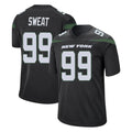 NY.Jets #99 T'Vondre Sweat Player Stealth Black Home Game BALCE Stitched Jerseys