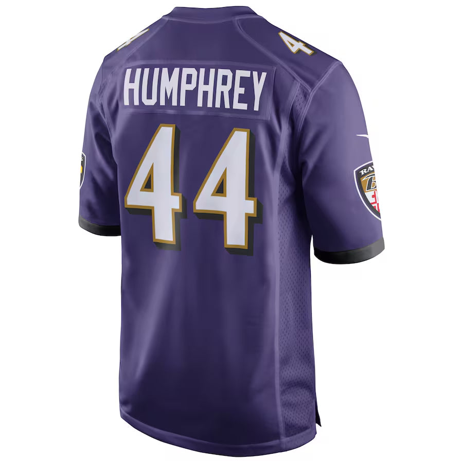 B.Ravens #44 Marlon Humphrey Player Purple Alternate Home Game BALCE Stitched Jerseys