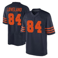 C.Bears #84 Colston Loveland Player Navy Blue Alternate Game BALCE Stitched Jerseys
