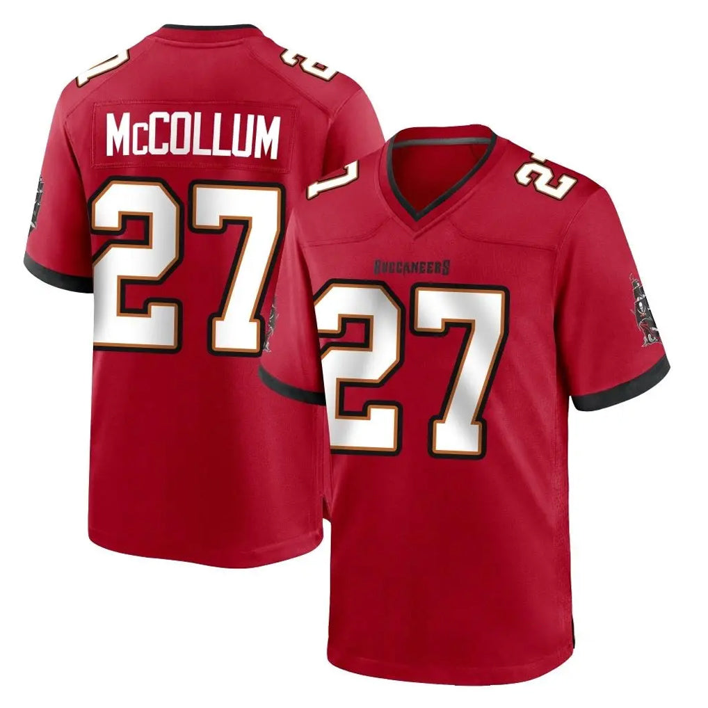 TB.Buccaneers #27 Zyon McCollum Player Red Home Game BALCE Stitched Jerseys