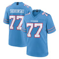 T.Titans #77 Peter Skoronski Player Light Blue Home Game BALCE Stitched Jerseys
