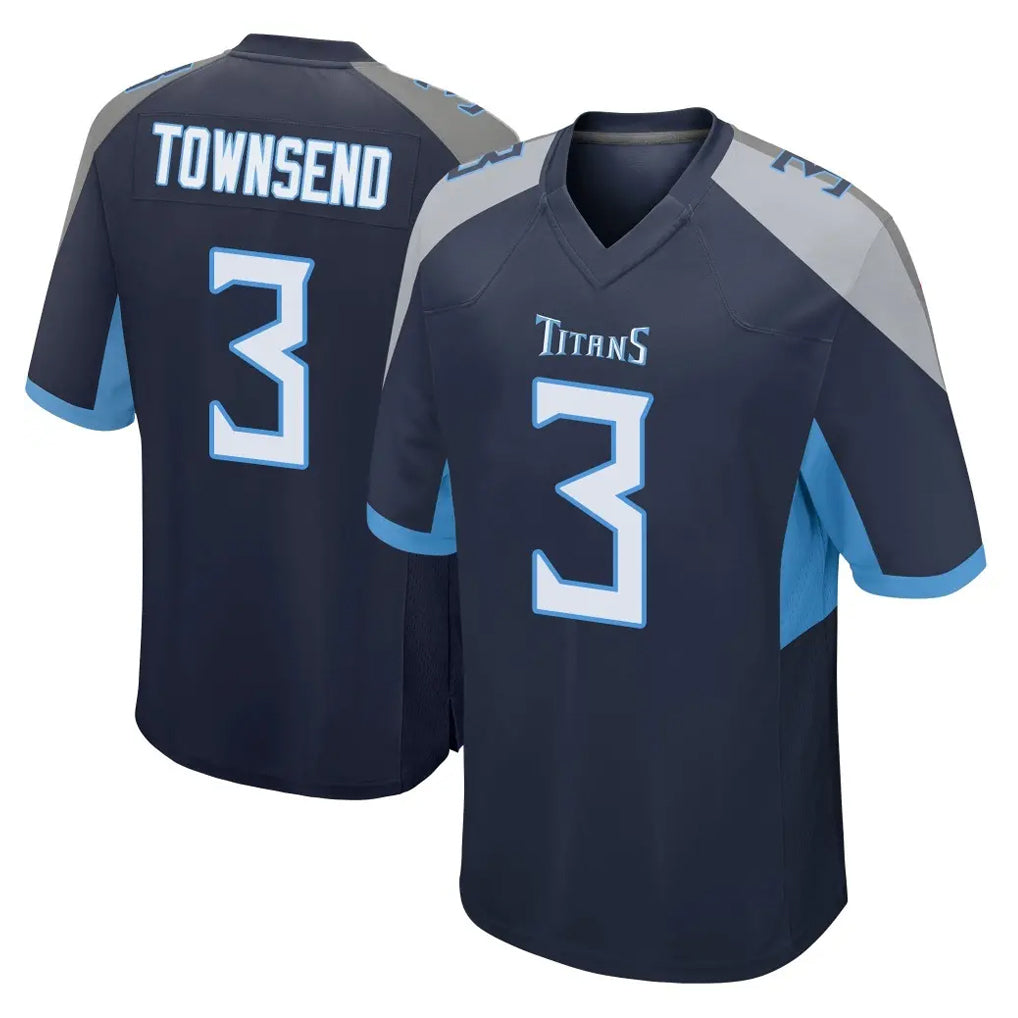 T.Titans #3 Tommy Townsend Player Navy Home Game BALCE Stitched Jerseys