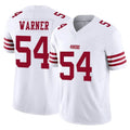 SF.49ers #54 Fred Warner Player White Limited Vapor F.U.S.E. Home Game BALCE Stitched Jerseys