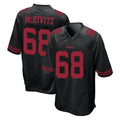SF.49ers #68 Colton McKivitz Player Black Alternate Home Game BALCE Stitched Jerseys