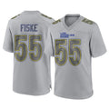 LA.Rams #55 Braden Fiske Player Gray Atmosphere Fashion Home Game BALCE Stitched Jerseys