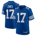 IN.Colts #17 Daniel Jones Player Royal Limited Home Game BALCE Stitched Jerseys