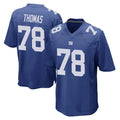 NY.Giants #78 Andrew Thomas Player Royal Home Game BALCE Stitched Jerseys