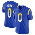 LA.Rams #0 Byron Young Player Royal Limited Vapor Untouchable Home Game BALCE Stitched Jerseys