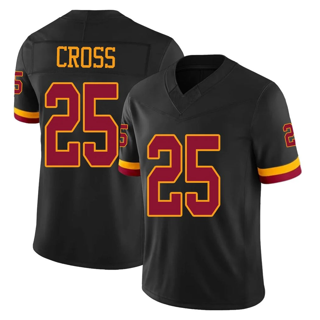 W.Commanders #25 Nick Cross Player Black Limited Vapor Home Game BALCE Stitched Jerseys