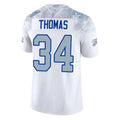 B.Bills #34 Thurman Thomas Player White Rivalries Collection Vapor Limited BALCE Stitched Jerseys