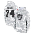 LV.Raiders #74 Kolton Miller Player Arctic Camo Salute to Service Hoodies Limited Game BALCE Stitched Jerseys