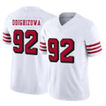 SF.49ers #92 Osa Odighizuwa Player White Limited Alternate Vapor F.U.S.E. Home Game BALCE Stitched Jerseys