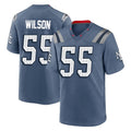 NE.Patriots #55 Jared Wilson Player Blue Rivalries Collection Home Game BALCE Stitched Jerseys