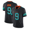 M.Dolphins #9 Joshua Uche Player Black Limited Pitch Rivalries Collection Home Game BALCE Stitched Jerseys