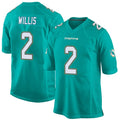 M.Dolphins #2 Malik Willis Player Aqua Team Color Home Game BALCE Stitched Jerseys
