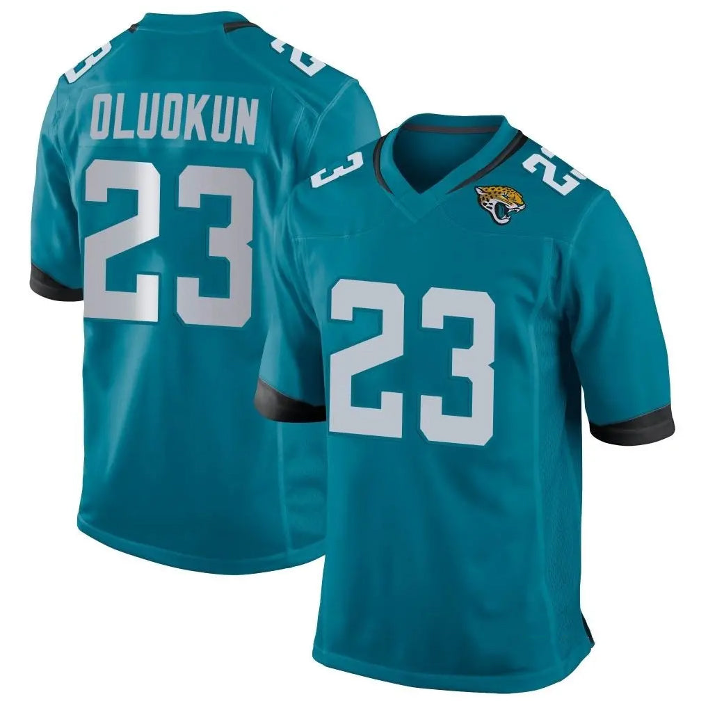 J.Jaguars #23 Foyesade Oluokun Player Teal Home Game BALCE Stitched Jerseys