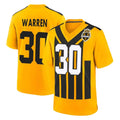 P.Steelers #30 Jaylen Warren Player Gold Limited 1933 Throwback Home Game BALCE Stitched Jerseys