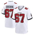 TB.Buccaneers #67 Luke Goedeke Player White Home Game BALCE Stitched Jerseys