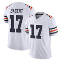 C.Bears #17 Tyson Bagent Player White Classic Vapor Limited Home Game BALCE Stitched Jerseys