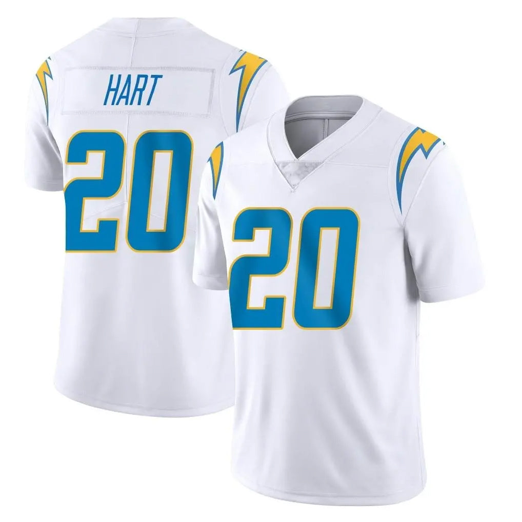 LA.Chargers #20 Cam Hart Player White Limited Vapor Untouchable Home Game BALCE Stitched Jerseys